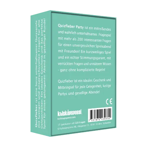 Kylskapspoesi Spiel “Pocket Game Quizfieber - Party” | Kylskapspoesi
