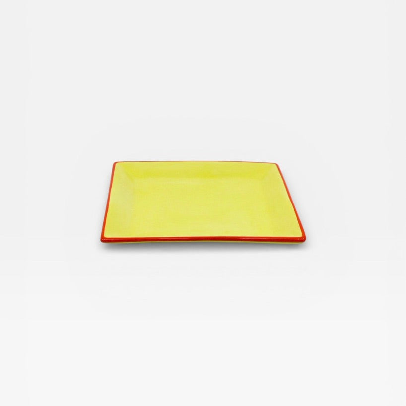 Table Machine Dessert-Teller-Set “Tile” 4 Stk. Yellow & Orange | 4er-Set | Table Machine