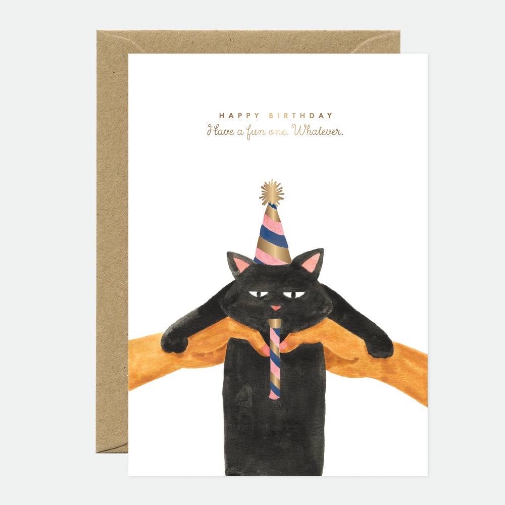 All the Ways to Say Grußkarte All the ways to say "Gold Whatever Cat Bday" | A6 Klappkarten mit Recycling-Umschlag aus Frankreich