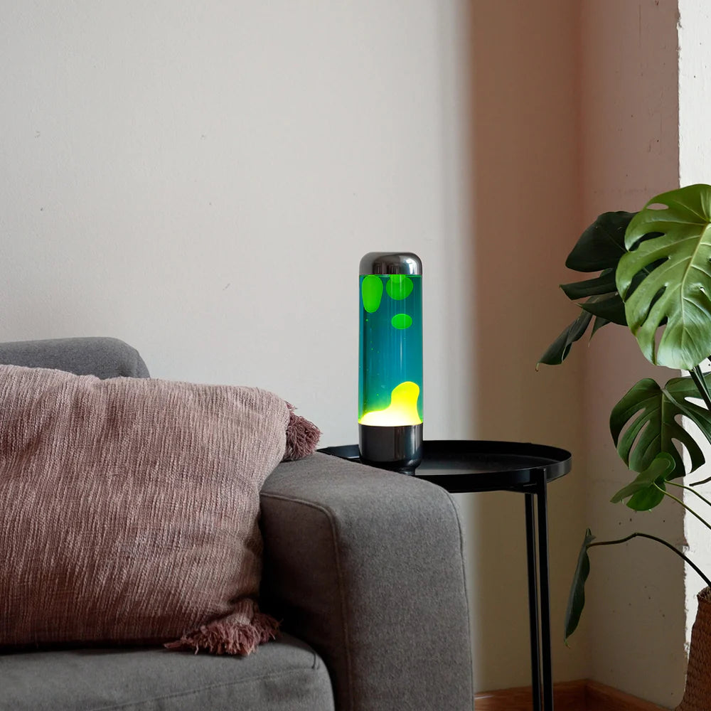 Balvi Lava Lampe “Capsule” Blue/Lime | Retro Design | Balvi