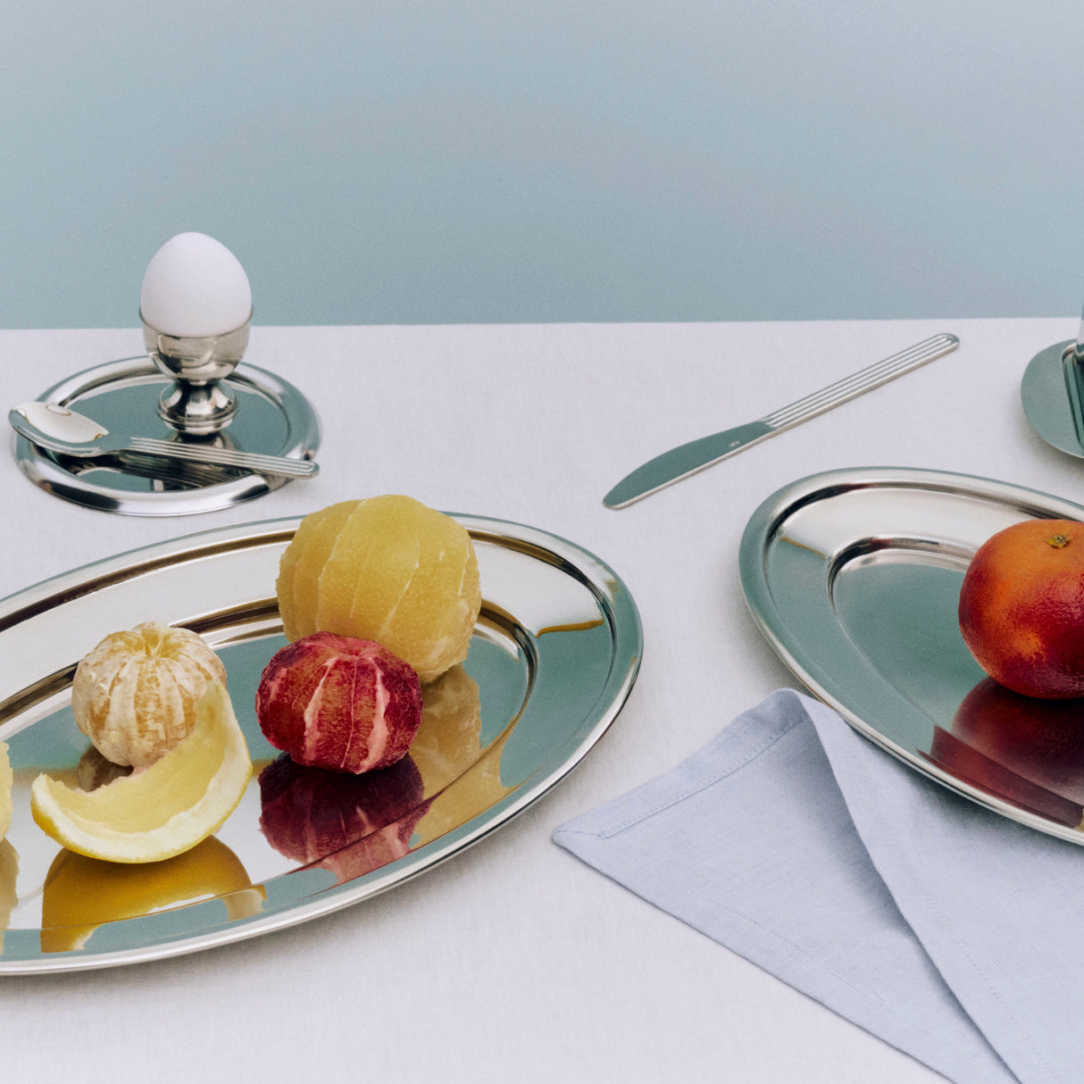 HAY Schale „Essential Steel Oval Dish Large“ | Minimalistisch | HAY