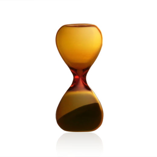 Hightide Penco Sanduhr "Amber S" von High Tide | 3 Minuten Laufzeit in bernsteinfarbenen Glas