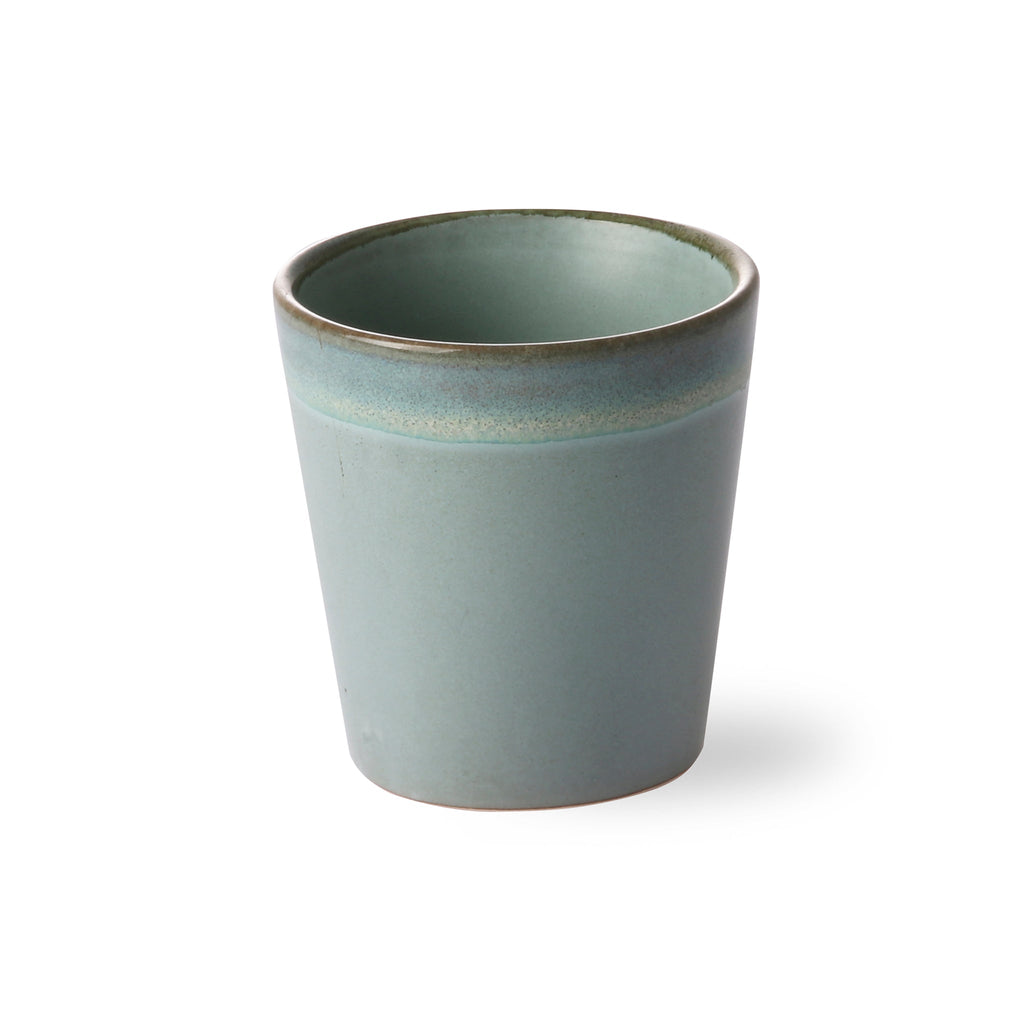 HKliving Tasse HKliving "70s Ceramics Moss" | 180ml Steingut-Tasse im Retro-Design