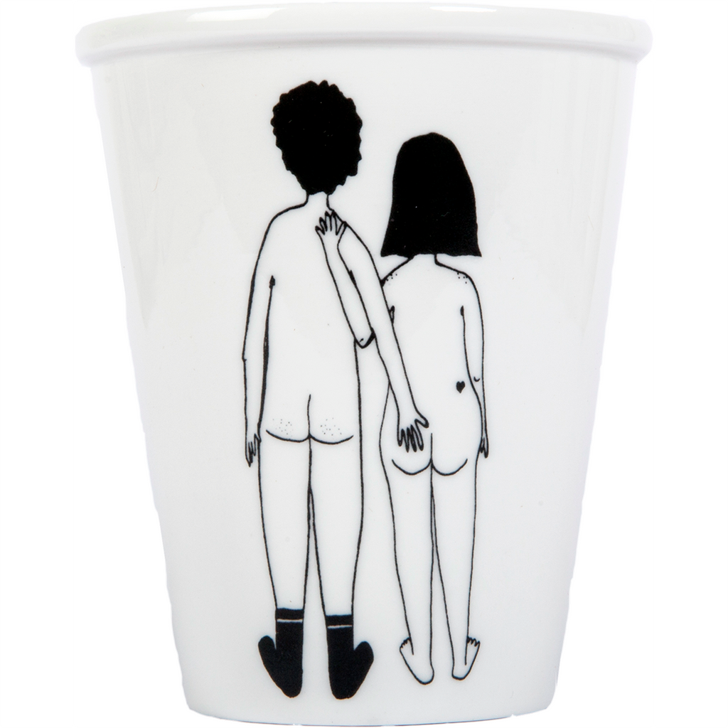 helen b Becher helen b "Naked Couple Back" | Design Mug mit Illustrationen von Helen Blanchaert
