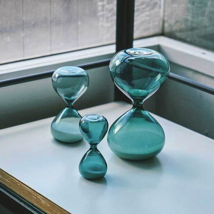 Hightide Penco Sanduhr "Turquoise M" von High Tide | 5 Minuten Laufzeit in türkisem Glas