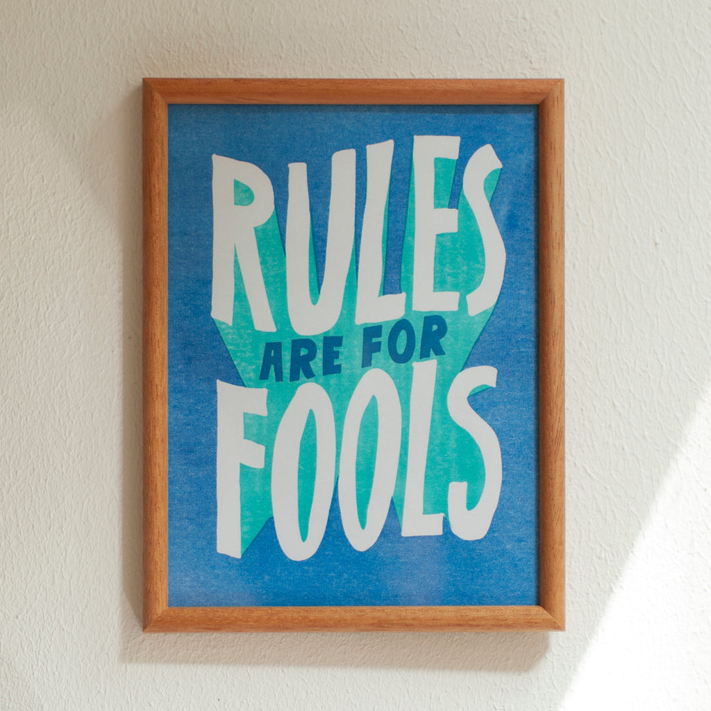 Edition SCHEE Parat Riso Rules are for fools