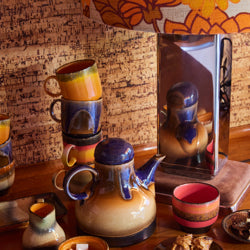 HKliving Kaffeekanne "70s Ceramics Afternoon" | HKliving | Keramikkanne im Retro-Design