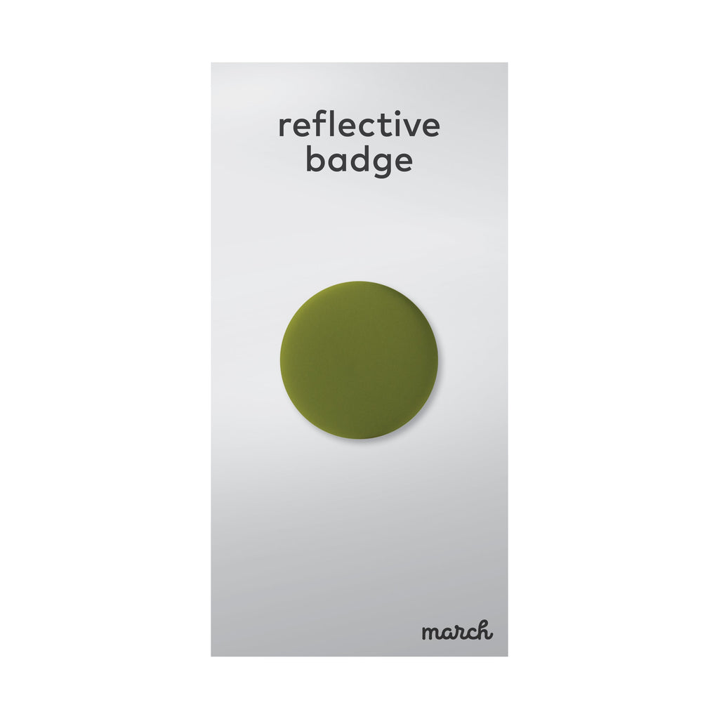 March Design Studio Reflective Badge Maxi Khaki