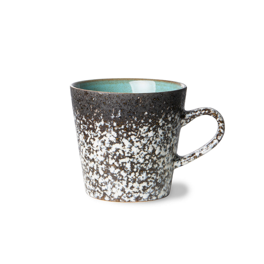 HKliving Americano Tasse HKliving "70s Ceramics Mud" | 260 ml Steingut-Tasse im Retro-Design