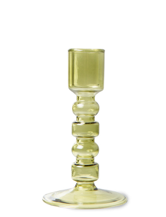 Hkliving Kerzenhalter The Emeralds Glass M (olive green)