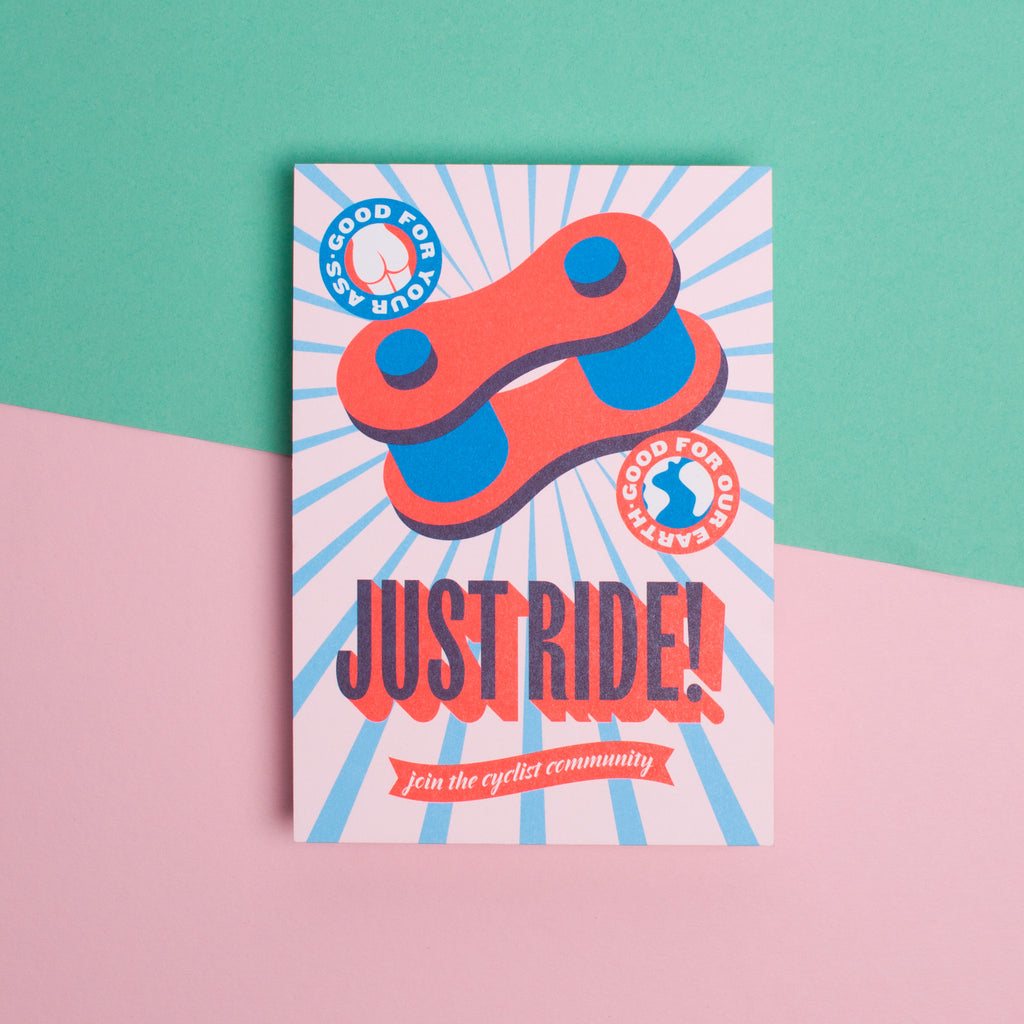 Edition SCHEE Postkarte "Just Ride"