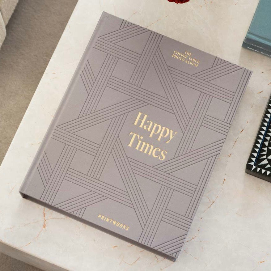 PRINTWORKS Fotoalbum Printworks "Happy Times" | hochwertiges Album im schönen Design