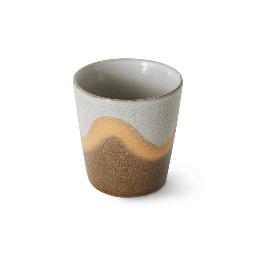 HKliving Tasse HKliving "70s Ceramics Oasis" | 180ml Steingut-Tasse im Retro-Design