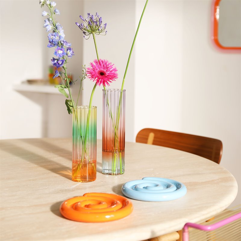 &Klevering Vase &Klevering Gradient | Glasvase mit Farbverlauf in Large