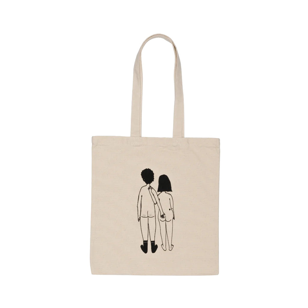 helen b Tote Bag helen b " Naked Couple Back" | mit Illustrationen von Helen Blanchaert