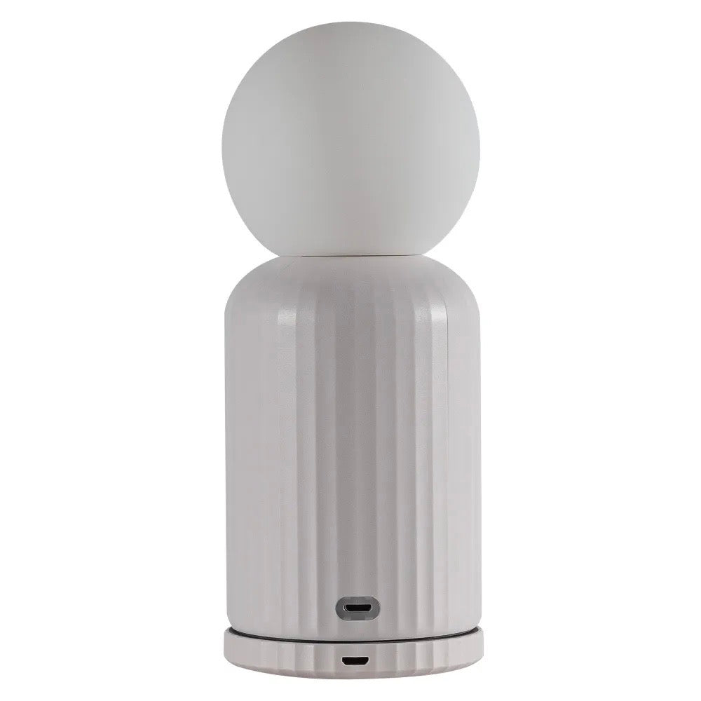 Lund London "Original Lamp" von Lund London in White | kabellos mit Farbwechsel & integriertem Wireless Charger für Handys