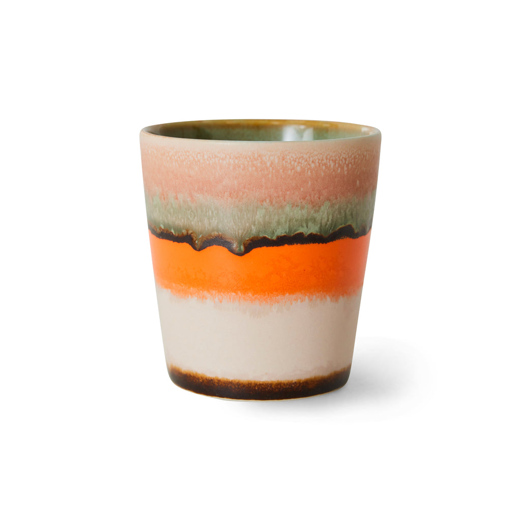 HKliving Tasse HKliving "70s Ceramics Burst" | 180ml Steingut-Tasse im Retro-Design