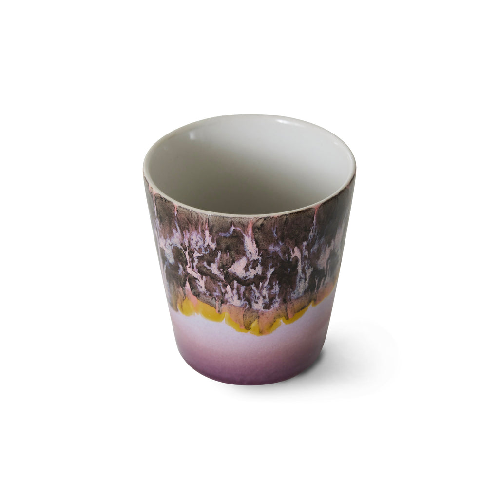 HKliving Tasse HKliving "70s Ceramics Blast" | 180ml Steingut-Tasse im Retro-Design