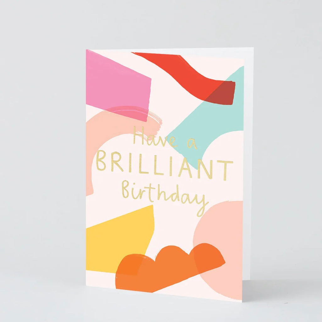 WRAP Grußkarte "Have a Brilliant Birthday" von WRAP aus London | Herzliche Geburtstagswünsche für einen großartigen Tag