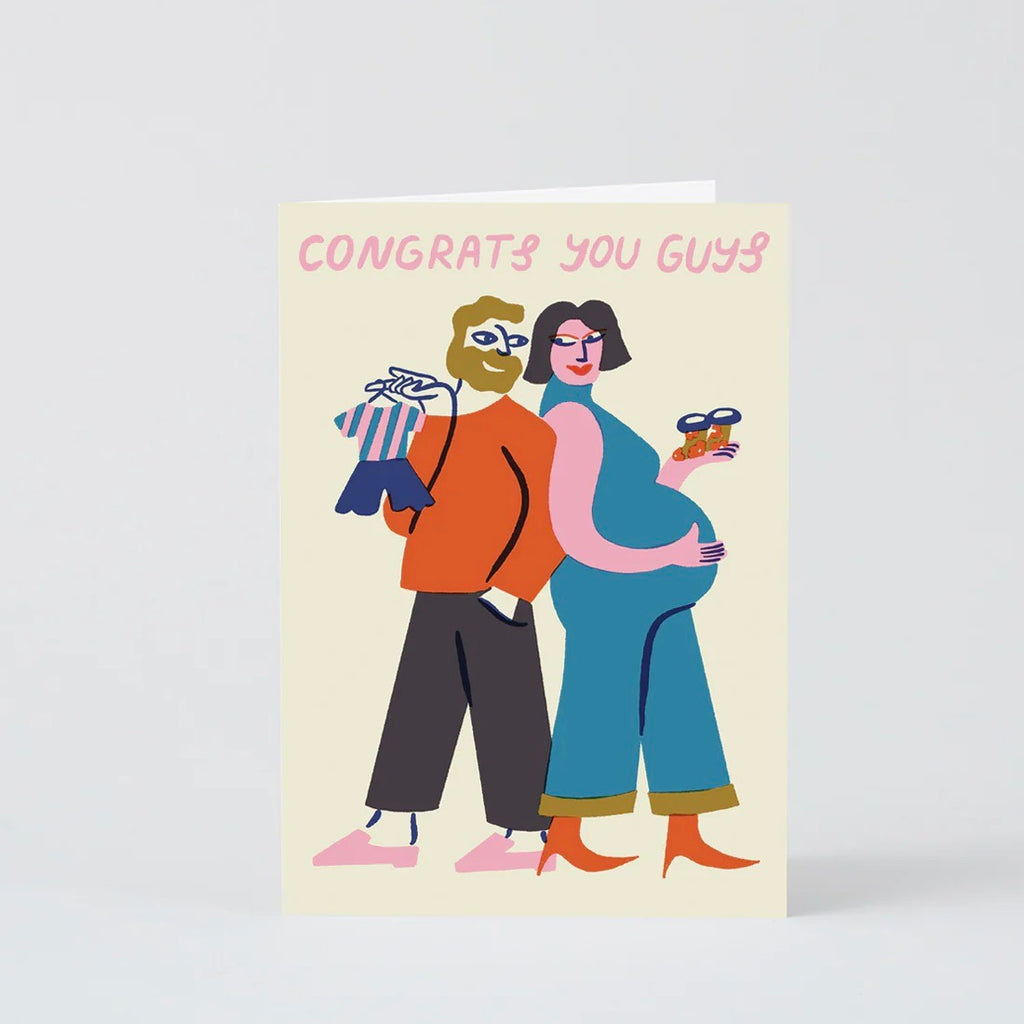 WRAP Grußkarte "Congrats You Guys" von WRAP aus London | Herzliche Glückwünsche an euch