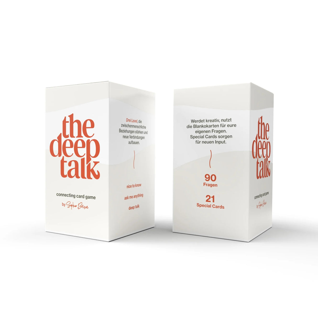 The Deep Talk Connecting Card Game "The Deep Talk" | 90 Fragen, 21 Special Cards & Blankokarten