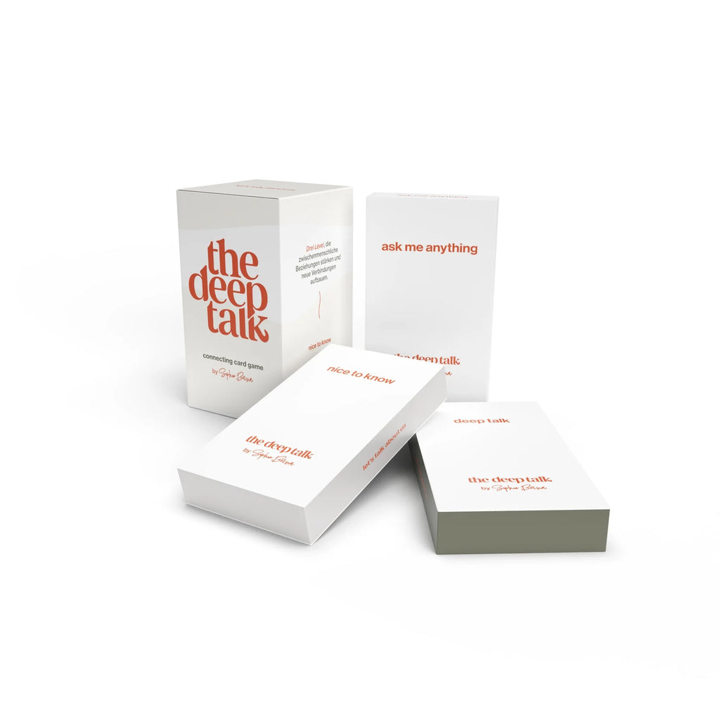 The Deep Talk Connecting Card Game "The Deep Talk" | 90 Fragen, 21 Special Cards & Blankokarten