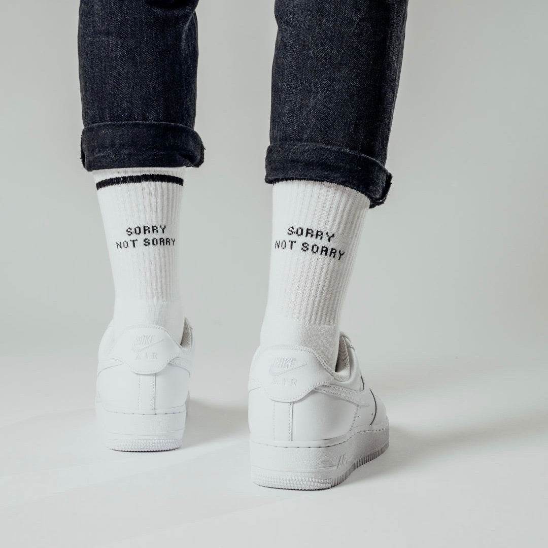 NO BAD DAYS CLUB Socken "Sorry not Sorry" No Bad Days Club | Baumwollsocken in Portugal hergestellt