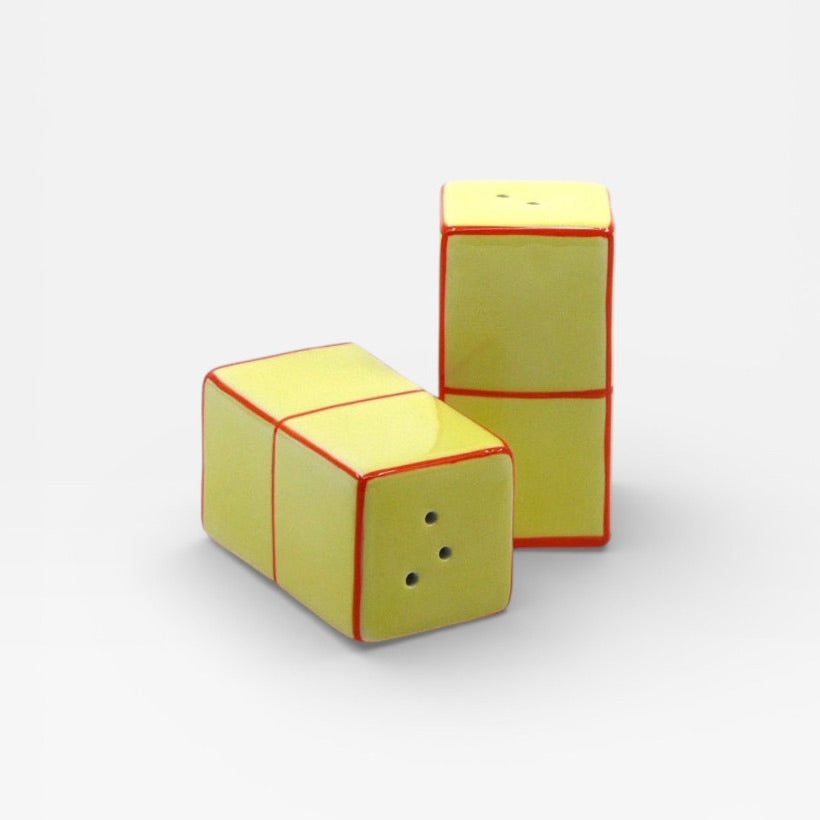 Table Machine Salz- und Pfefferstreuer “Tile” Yellow & Orange | 2er-Set | Table Machine