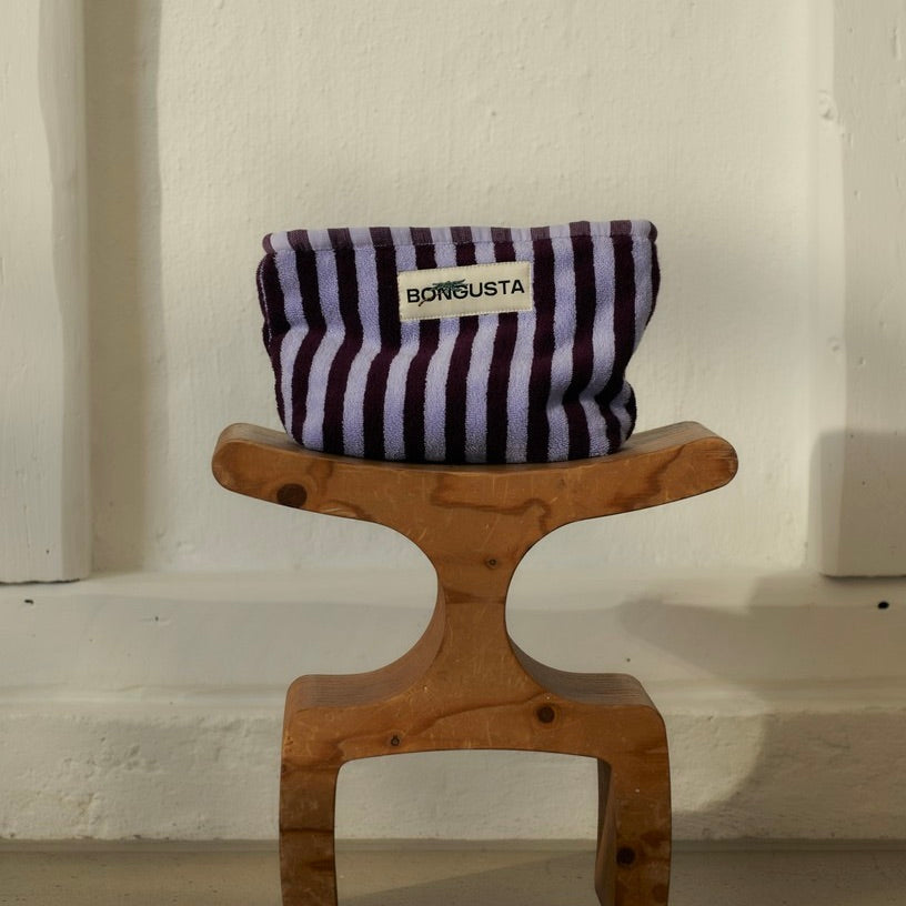 BONGUSTA Kulturbeutel „Naram Wine & Lavender“ | Warme Farbkombi | Bongusta
