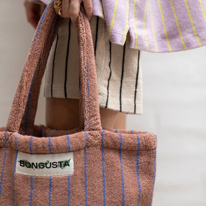 BONGUSTA Tasche „Naram Totebag Camel & Ultramarine“ | Einfach mitnehmen | Bongusta