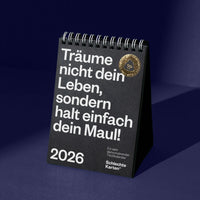 Schlechte Karten Tischkalender „Demotivierend 2026“ | Für realistische Planung | Schlechte Karten