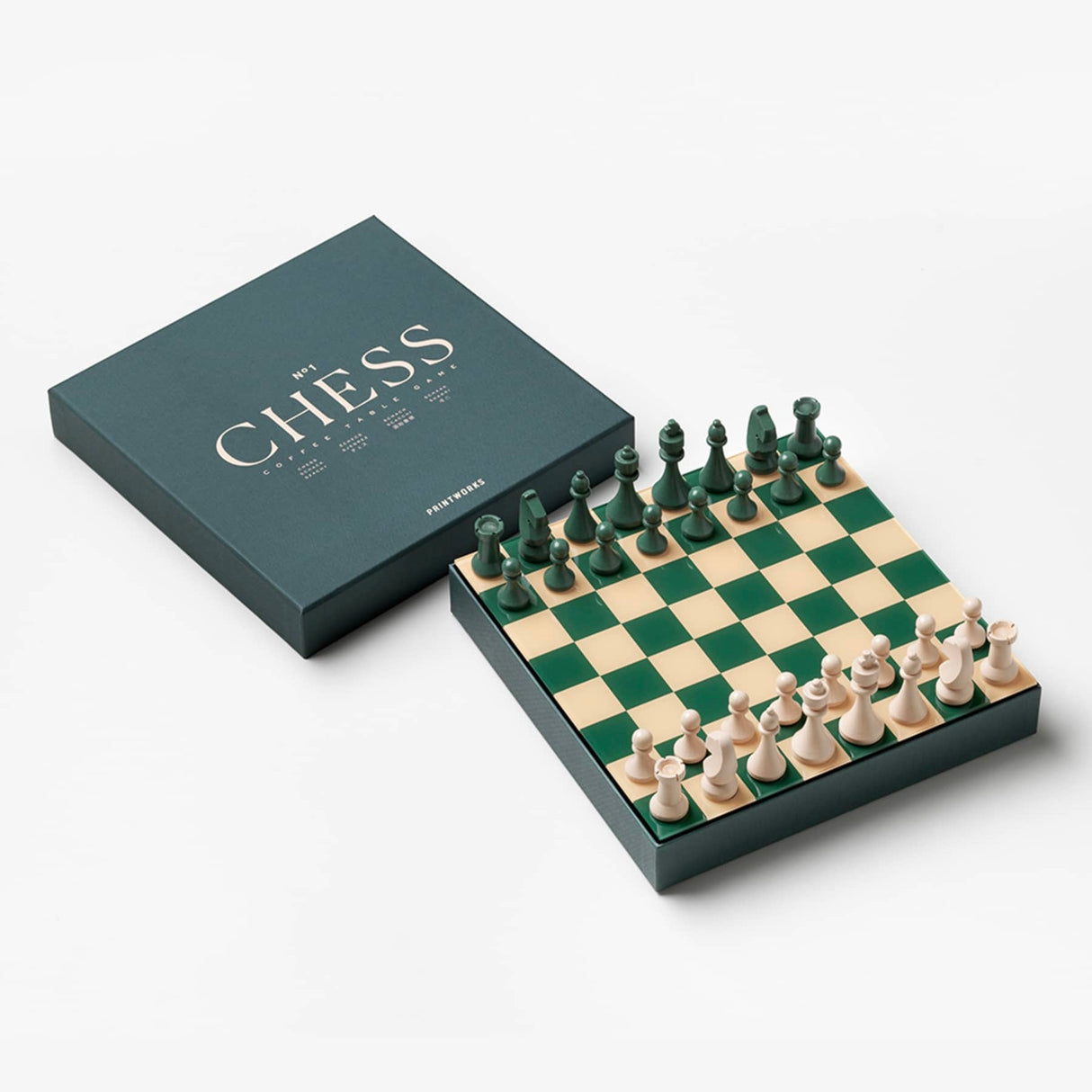 PRINTWORKS Spiel “Classic Chess” | Stilvolles Schachspiel | PRINTWORKS