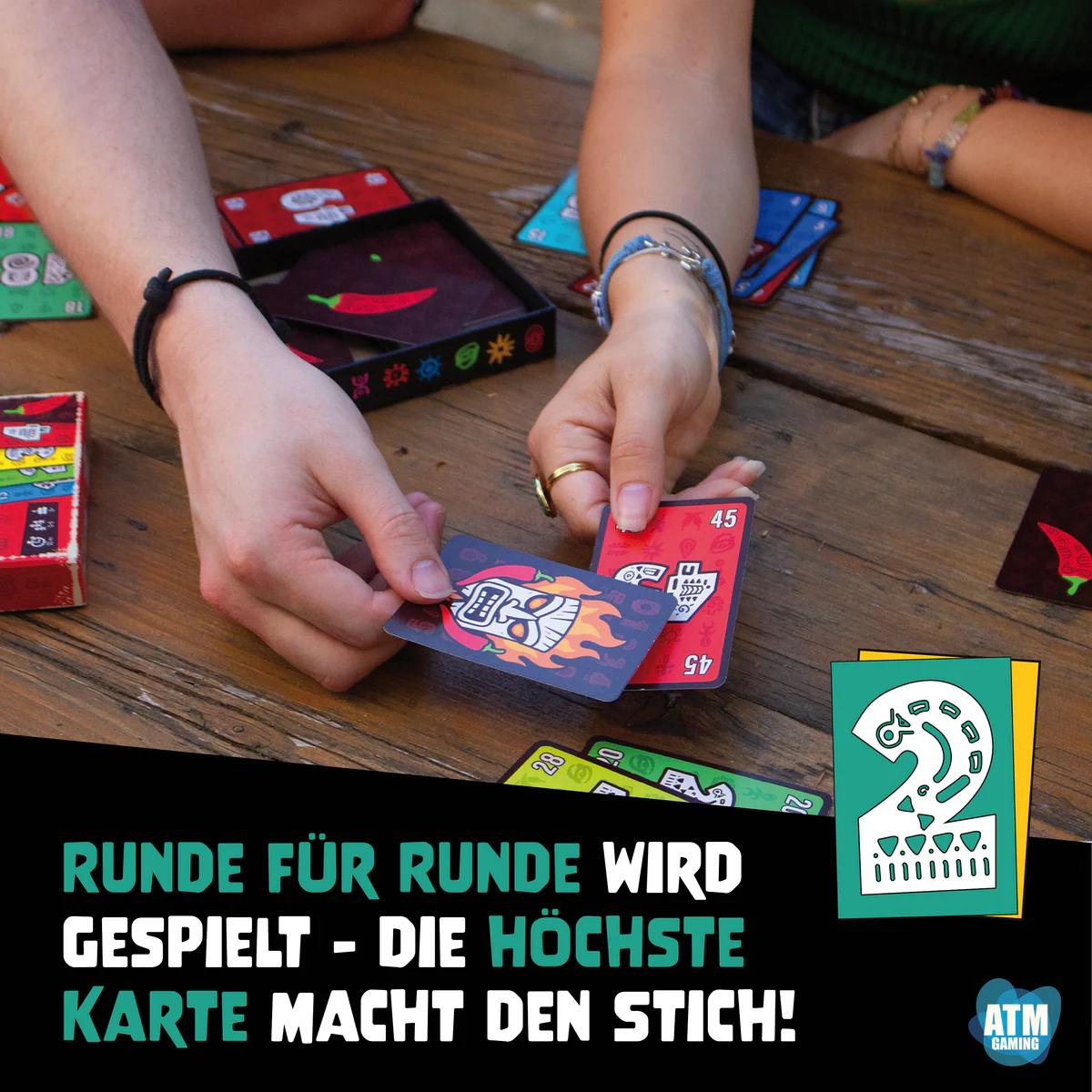 ATM Gaming Kartenspiel “Pili Pili” | Verrücktes Zahlenspiel mit Tempo | ATM Gaming