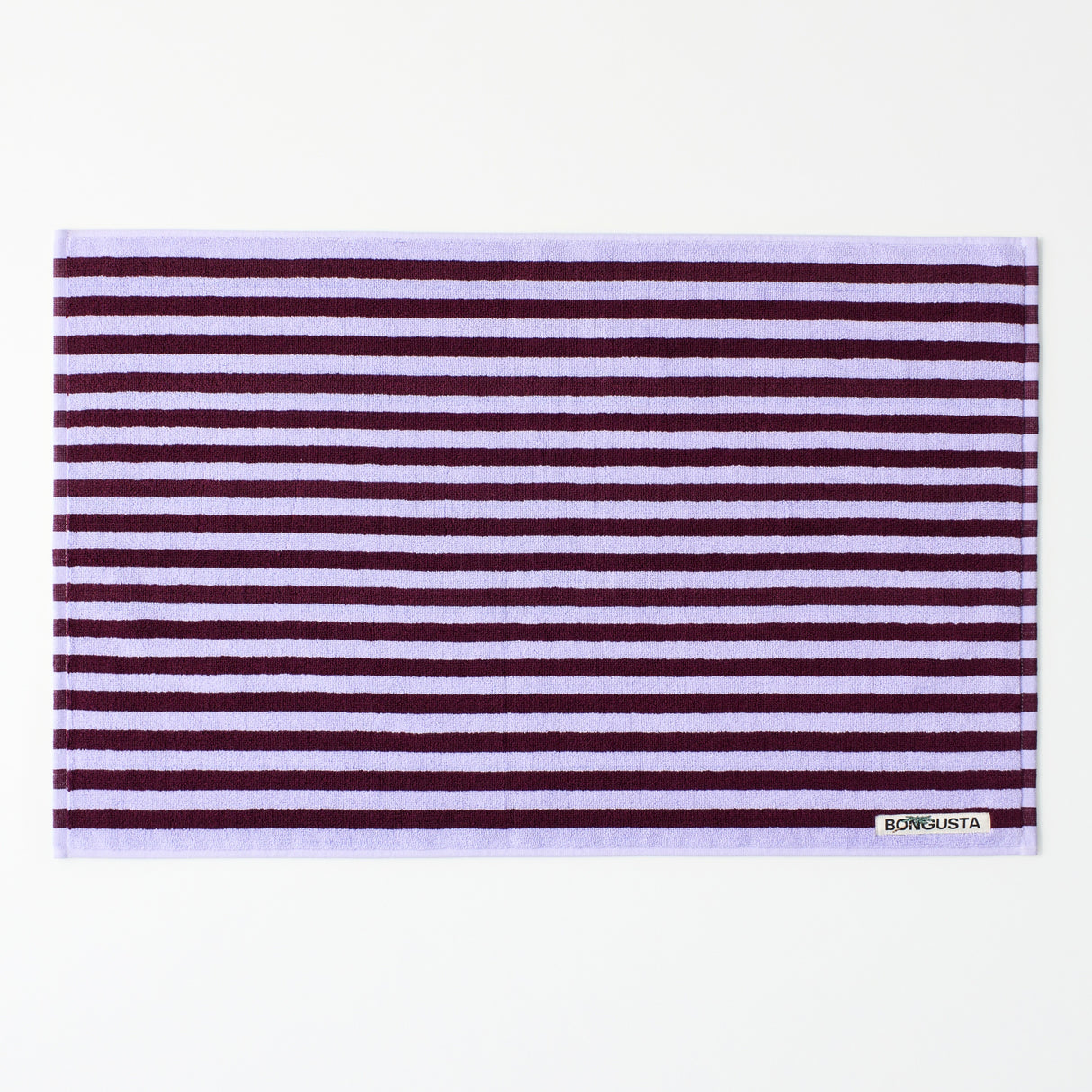 BONGUSTA Badematte „Naram Wine & Lavender Blue“ | 50 × 80 cm | Bongusta