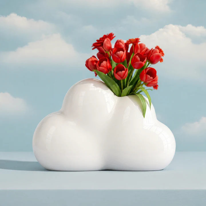 UPSIDE STORIES Vase “Wolke” Groß | Wolken Design | UPSIDE STORIES