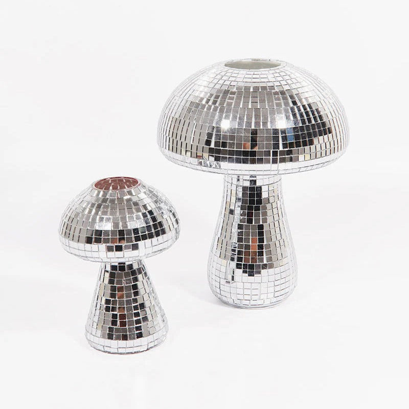 L´expressionist Vase “Disco Champignon” 20 cm | Glänzende Pilz Vase | L’expressionist