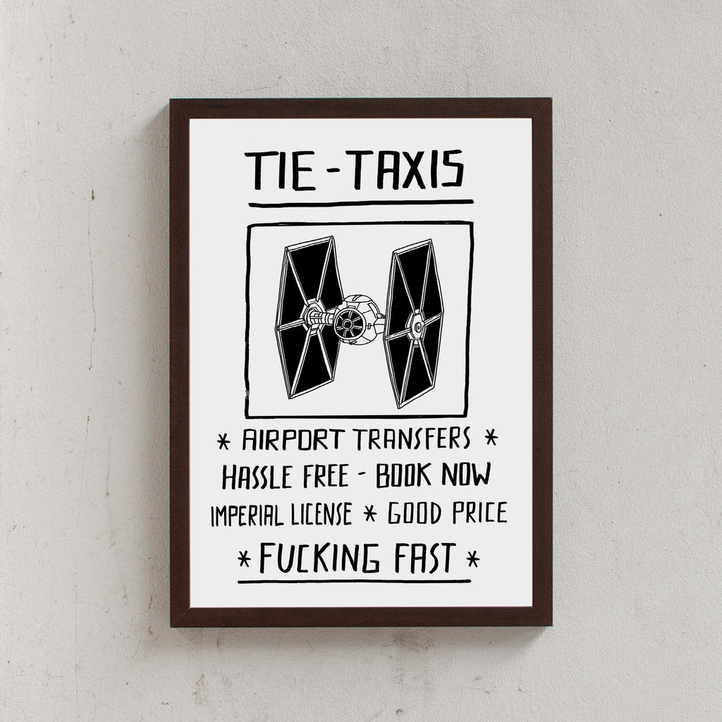 HAPPY HOUR PRINTS Tie-Taxis (Din A3) wenge