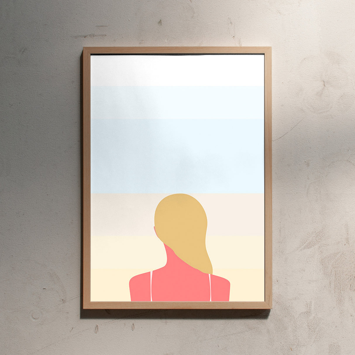 Swen Swenson En smuk dag pa stranden - girl (Din A2)