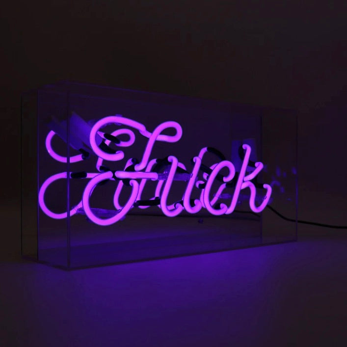 Locomocean Neon Acryl Box Locomocean “Fuck Purple” | Cool & Auffällig