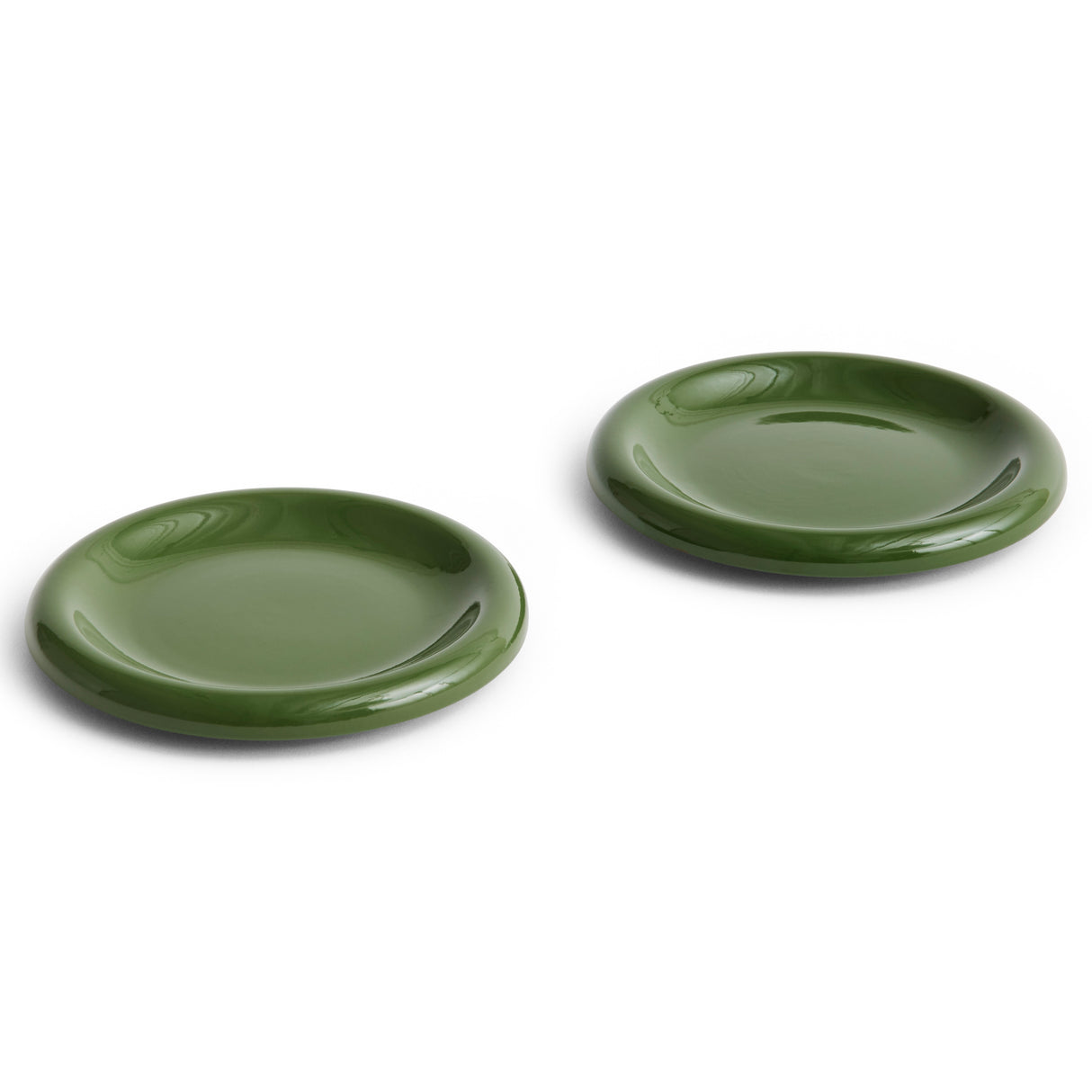 HAY Teller „Barro Plate Green 18 cm“ | 2er-Set für kleine Gänge | HAY