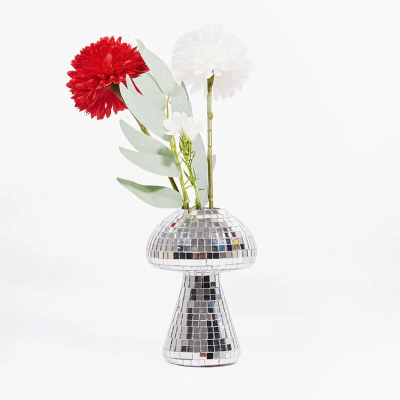 L´expressionist Vase “Disco Champignon” 12 cm | Glänzende Pilz Vase | L’expressionist