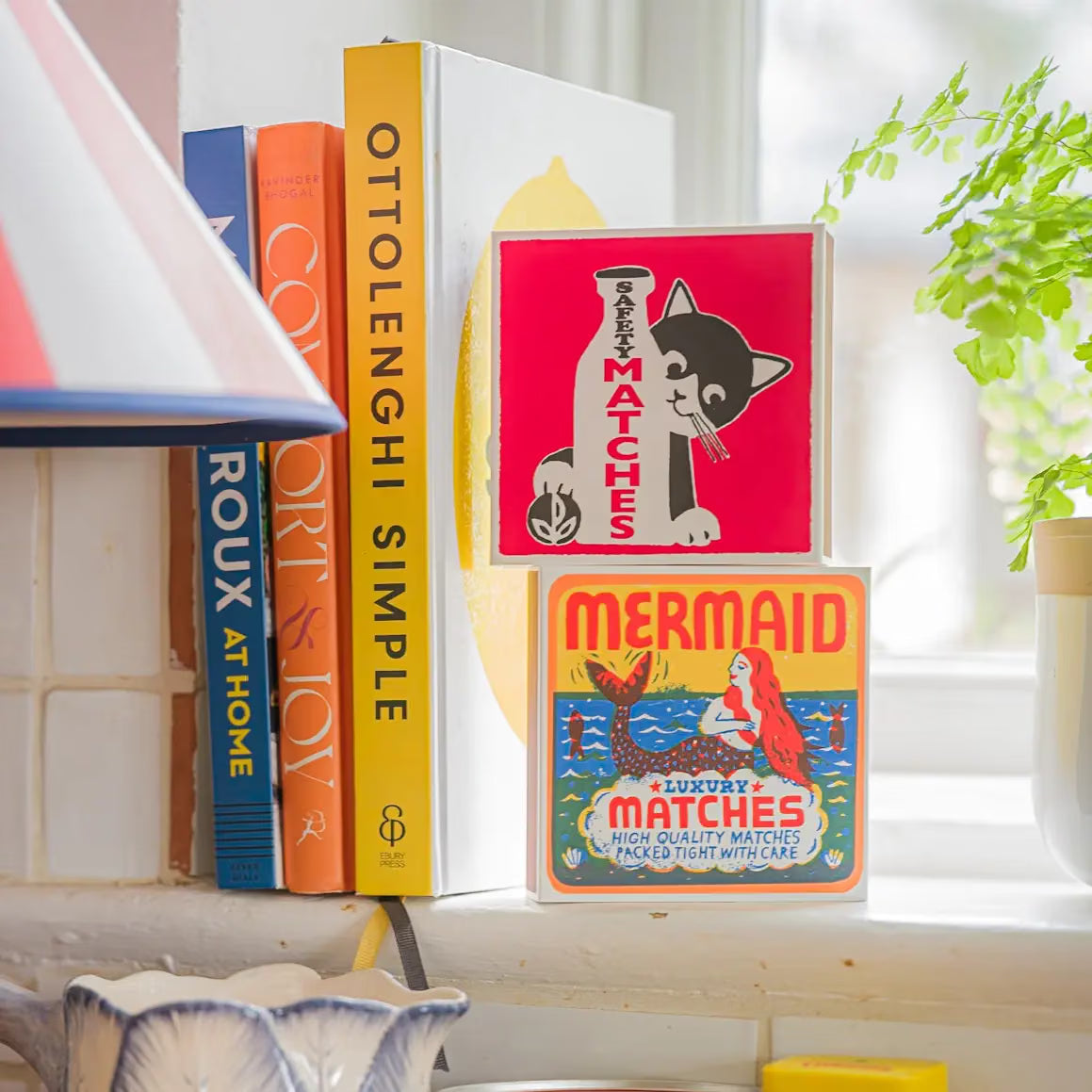Archivist Lange Streichhölzer „Mermaid Matches“ | in Square Matchbox | Archivist