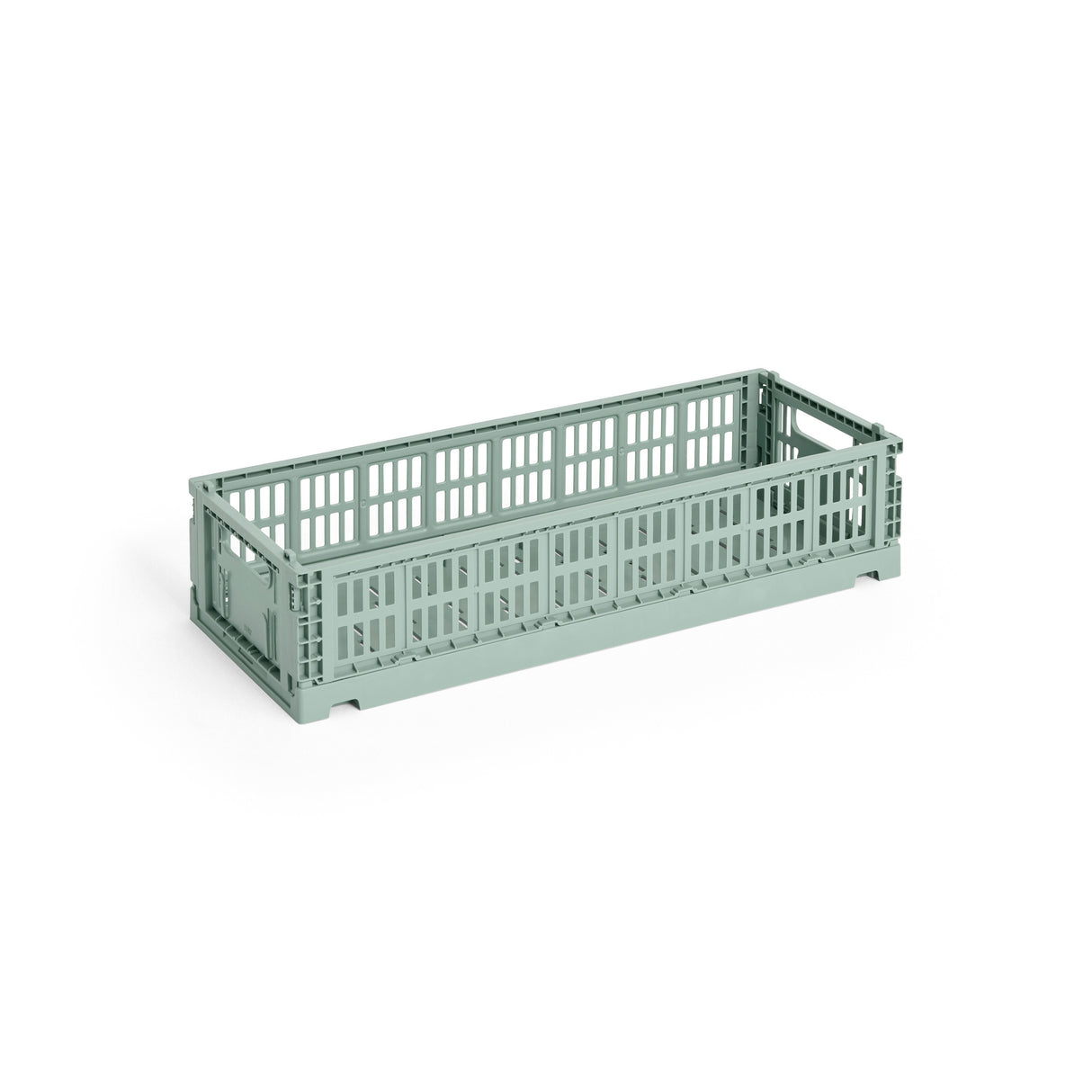 HAY Faltbox „Colour Crate Mini Oblong Sage Green“ | Schmal & stilvoll | HAY