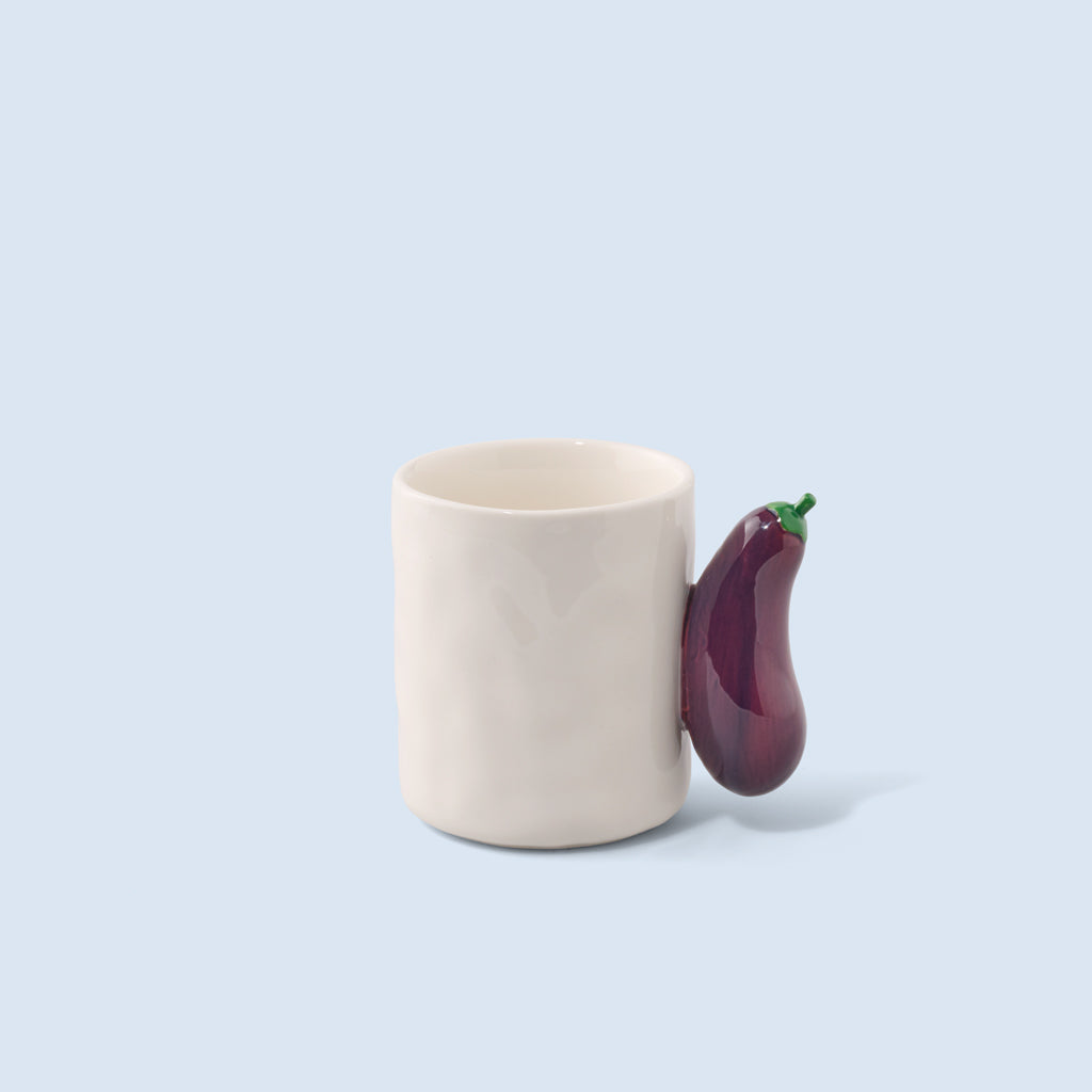 Fluid Market Tasse „Eggplant“ | Becher in Auberginenform | Fluid Market