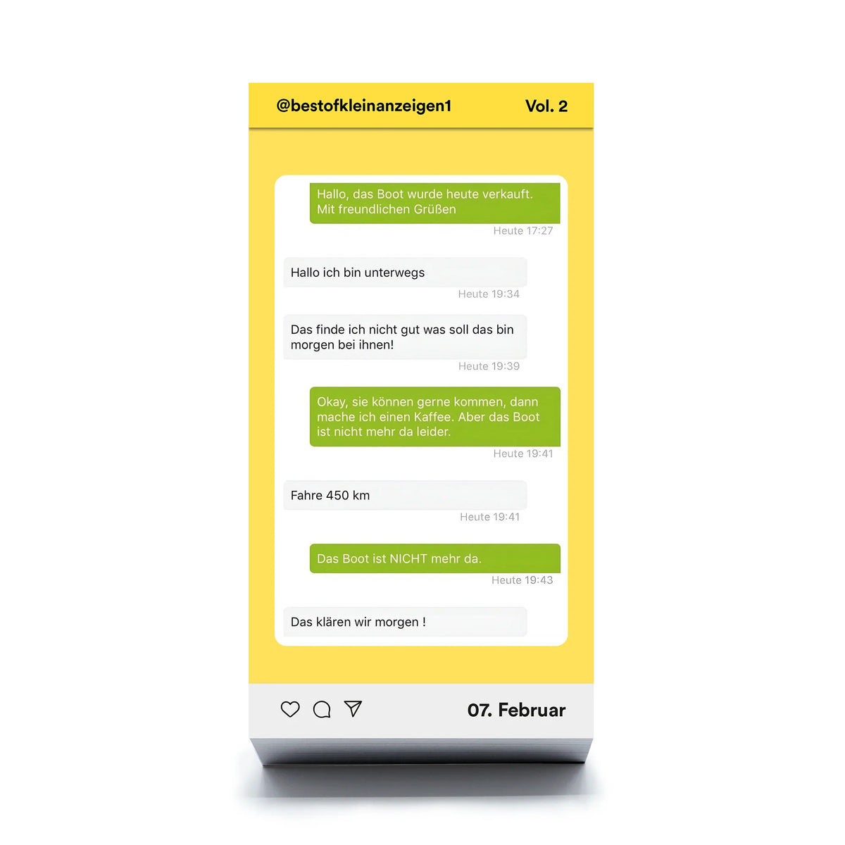 Seltmann Publishers Abreißkalender “Kleinanzeigen Vol. 2” | Skurril & witzig | Seltmann Publishers