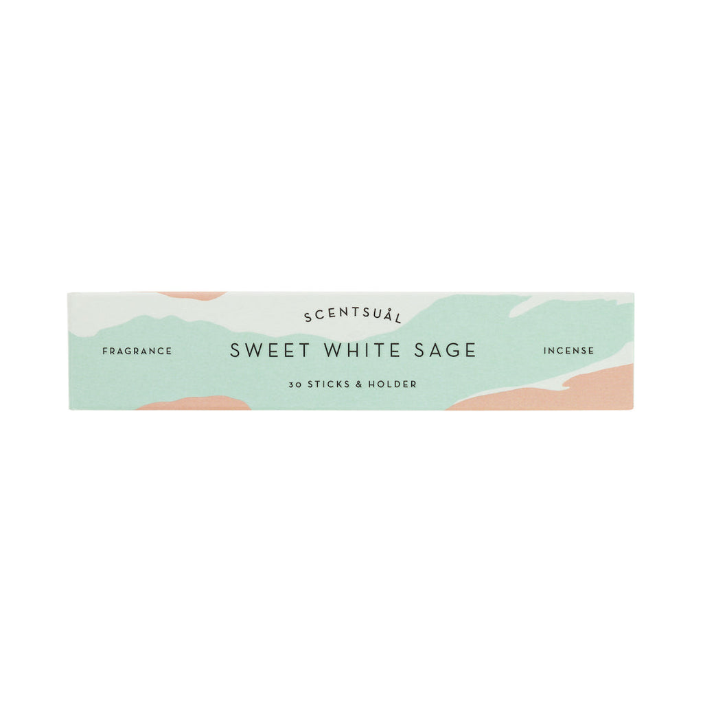 Nippon Kodo Räucherstäbe Scentsual Incense inkl. Halterung Sweet White Sage