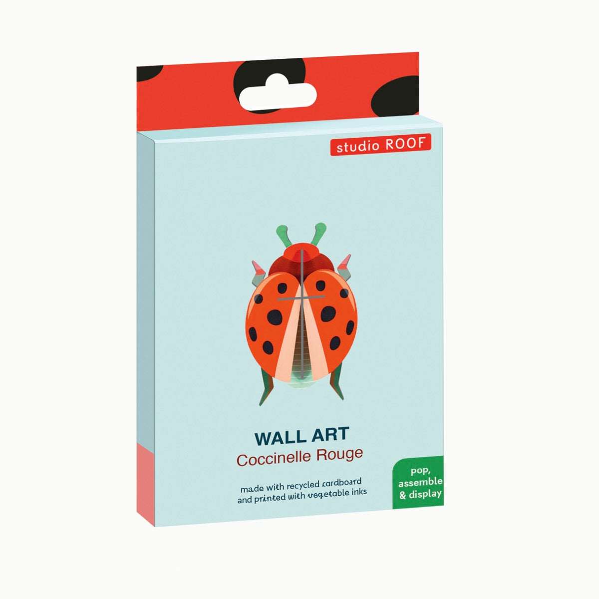 studio ROOF Wanddeko “Coccinelle Rouge” | 3D Marienkäfer | studio ROOF