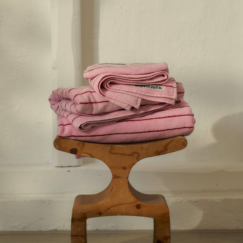 BONGUSTA Handtuch Bongusta „Naram Baby Pink & Ski Patrol“ | Weiches Handtuch