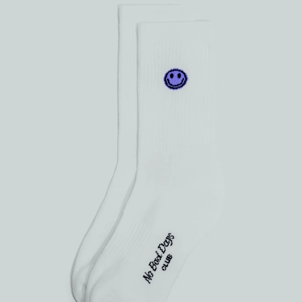 NO BAD DAYS CLUB Socken "Smiley Lavender" No Bad Days Club | aus Baumwolle in Portugal hergestellt