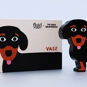 Fluid Market Vase Fluid Market “Dog” | Trendiges Design | Perfekt für Blumenarrangements